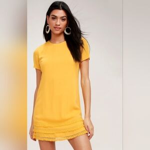 Lulu's Sunny Yellow Short Sleeve Top